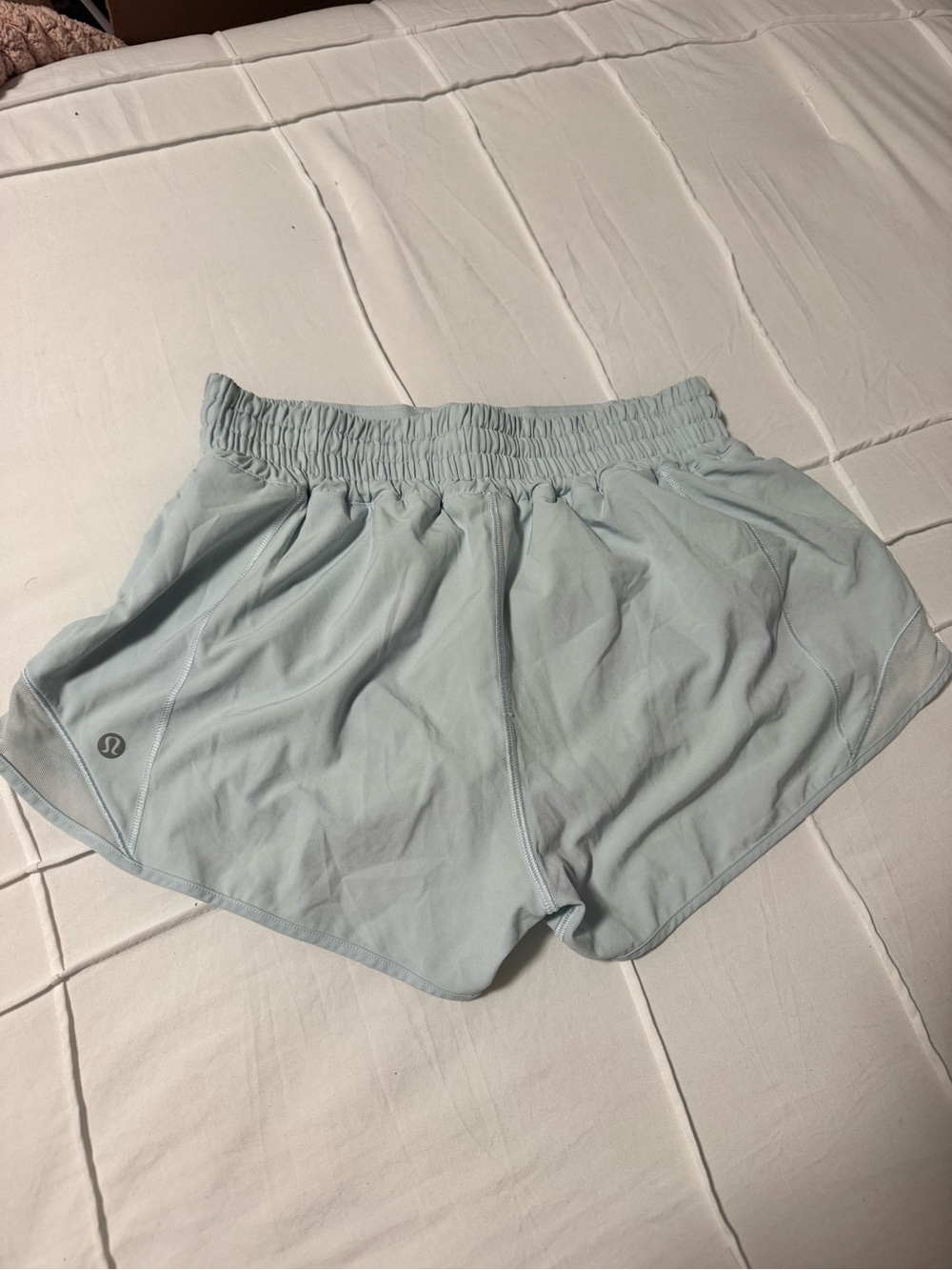 lululemon Hottie Hot 2.5in Pale Blue Runner Shorts